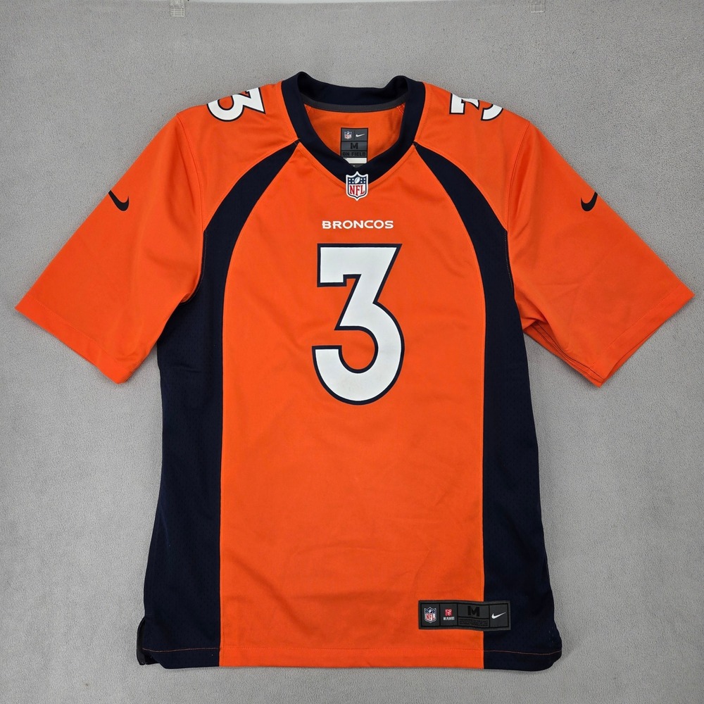 Nike Medium Denver Broncos Russell Wilson 3 Jersey Mens Sportswear Streetwear